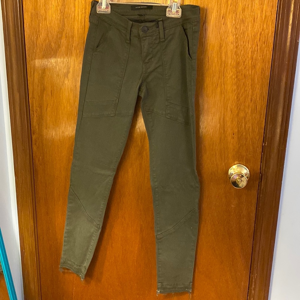 Flying Monkey Utility Green Skinny Jeans
